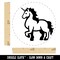 Elegant Majestic Mythical Unicorn Rubber Stamp for Stamping Crafting Planners